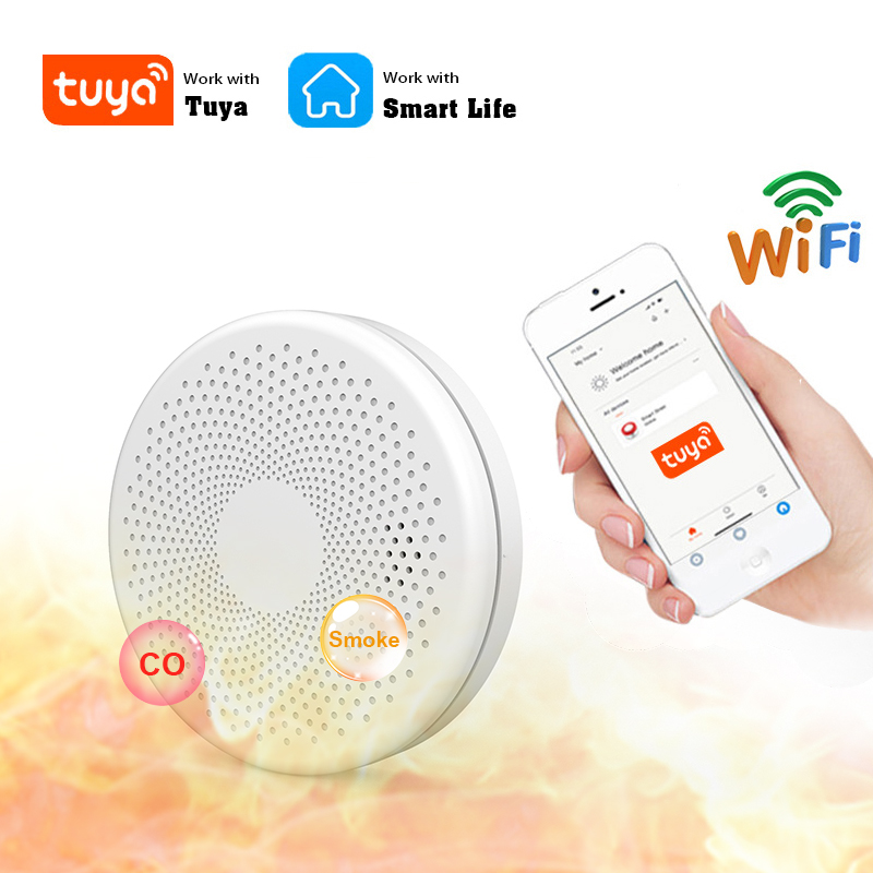 2 in 1 Version WiFi Tuya Smart - огляд і ціна Smoke Detector Interconnected