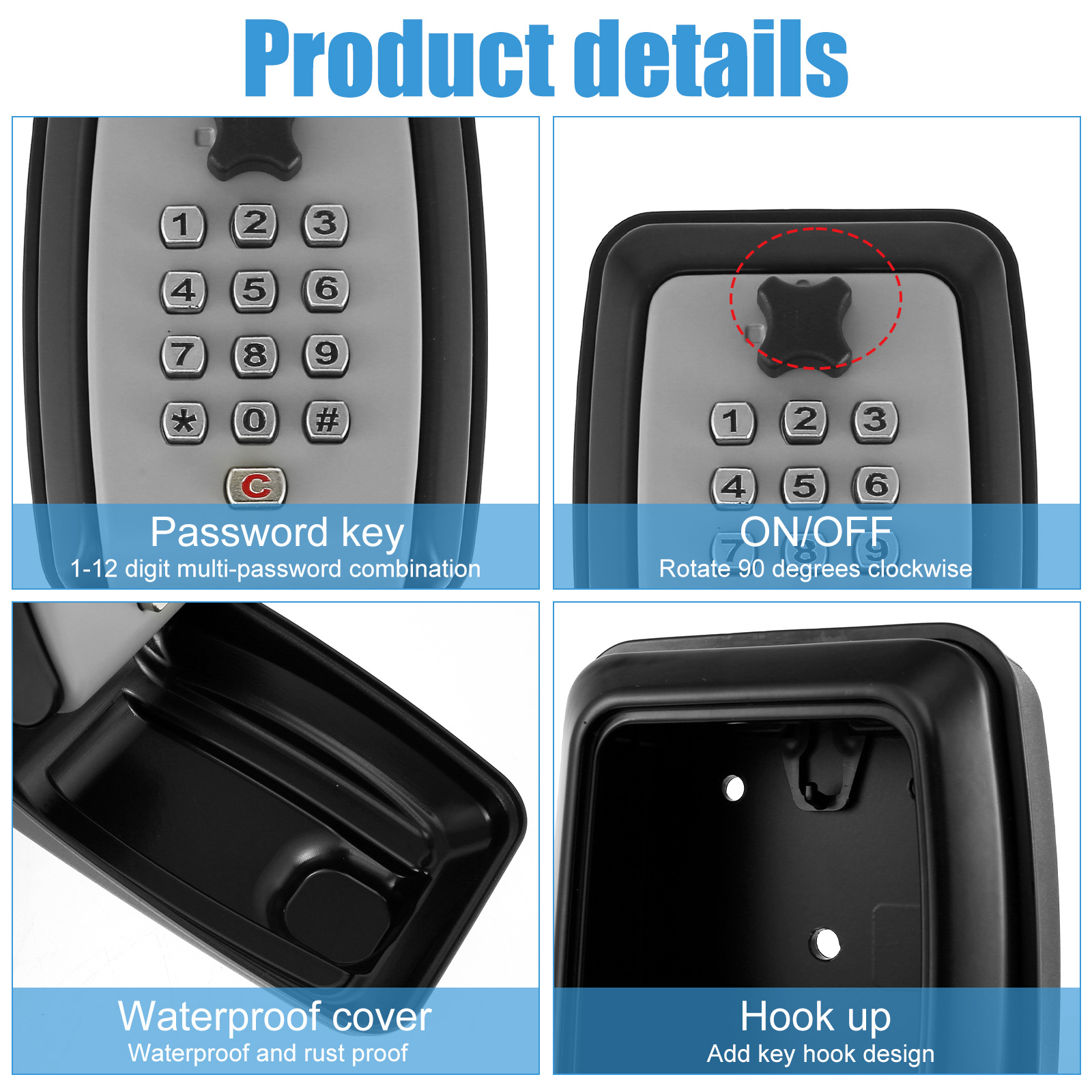 Key Lock Box Wall-Mount Secret - огляд і ціна Lockbox Key Secure