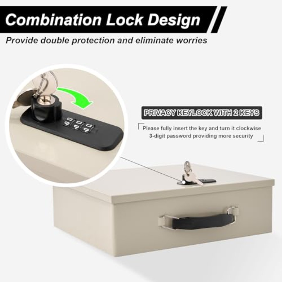Fireproof Document Box with Ke - огляд і ціна Fire Safe Document