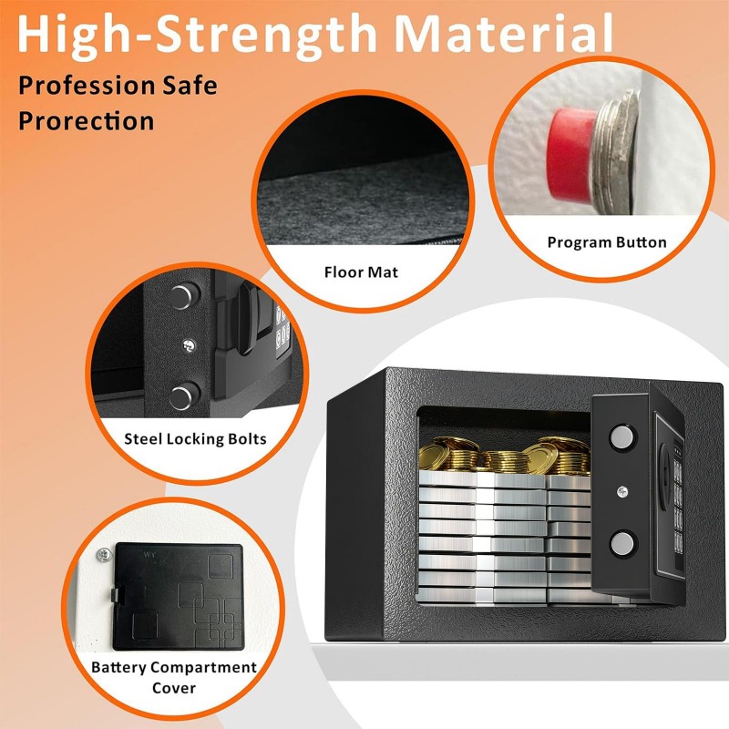 Digital Electronic Safe Box wi - огляд і ціна Lockbox Key Secure