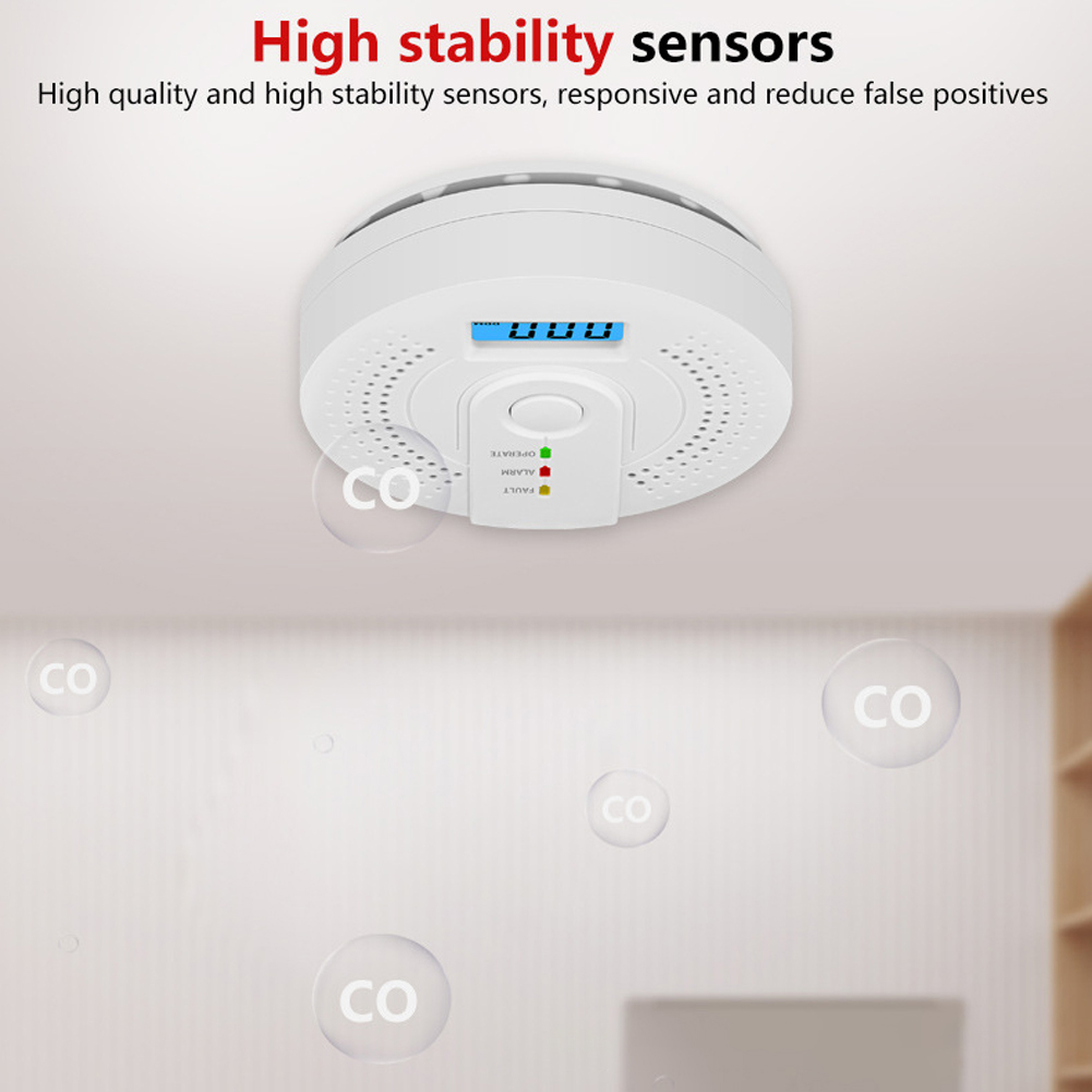 5-1PCS Digital Carbon Monoxide - огляд і ціна Smoke Detector Interconnected