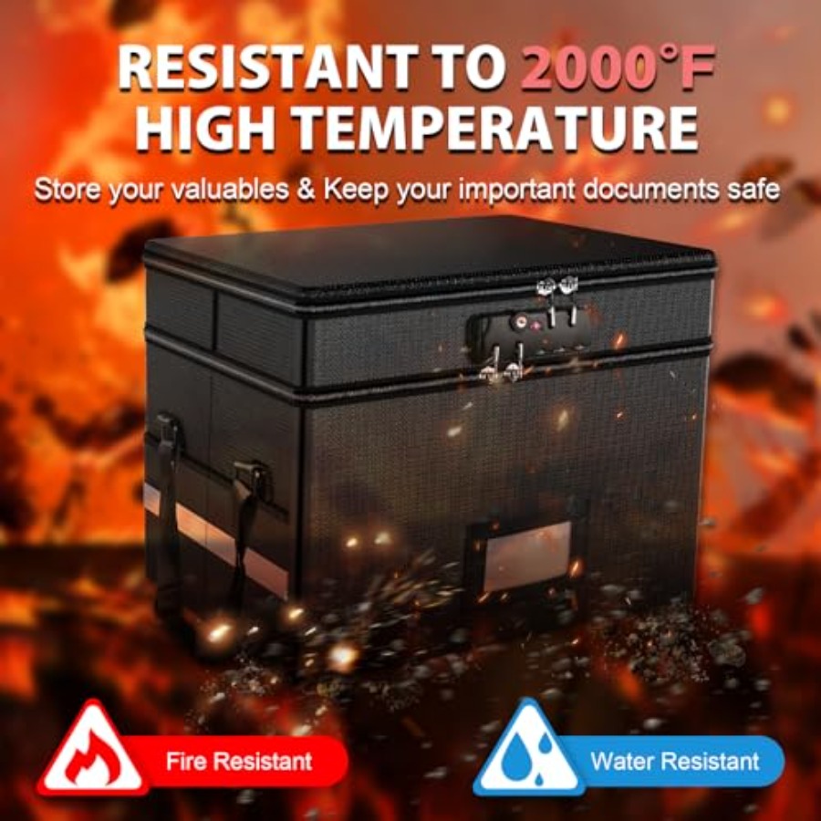 Fireproof Document Box with Lo - огляд і ціна Fire Safe Document