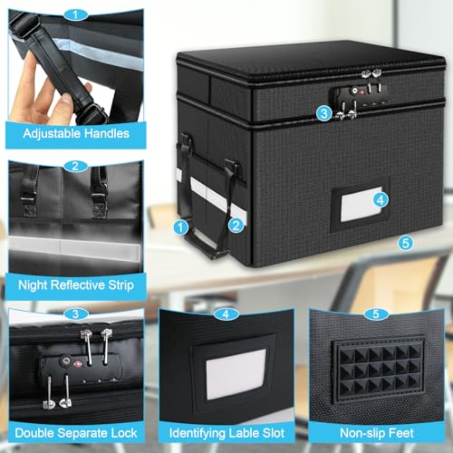 Fireproof Document Box with Lo - огляд і ціна Fire Safe Document