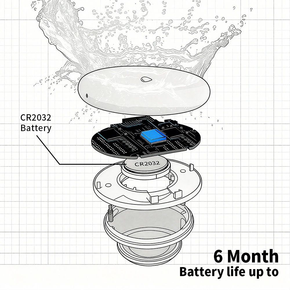 Tuya Zigbee Leakage Sensor LED - огляд і ціна Water Alarm Sensor