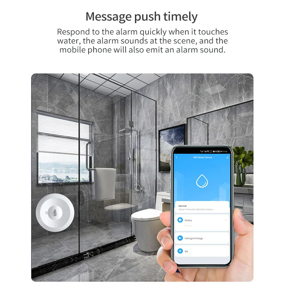 Haozee Tuya Smart ZigBee3.0 Sm - огляд і ціна Water Alarm Sensor