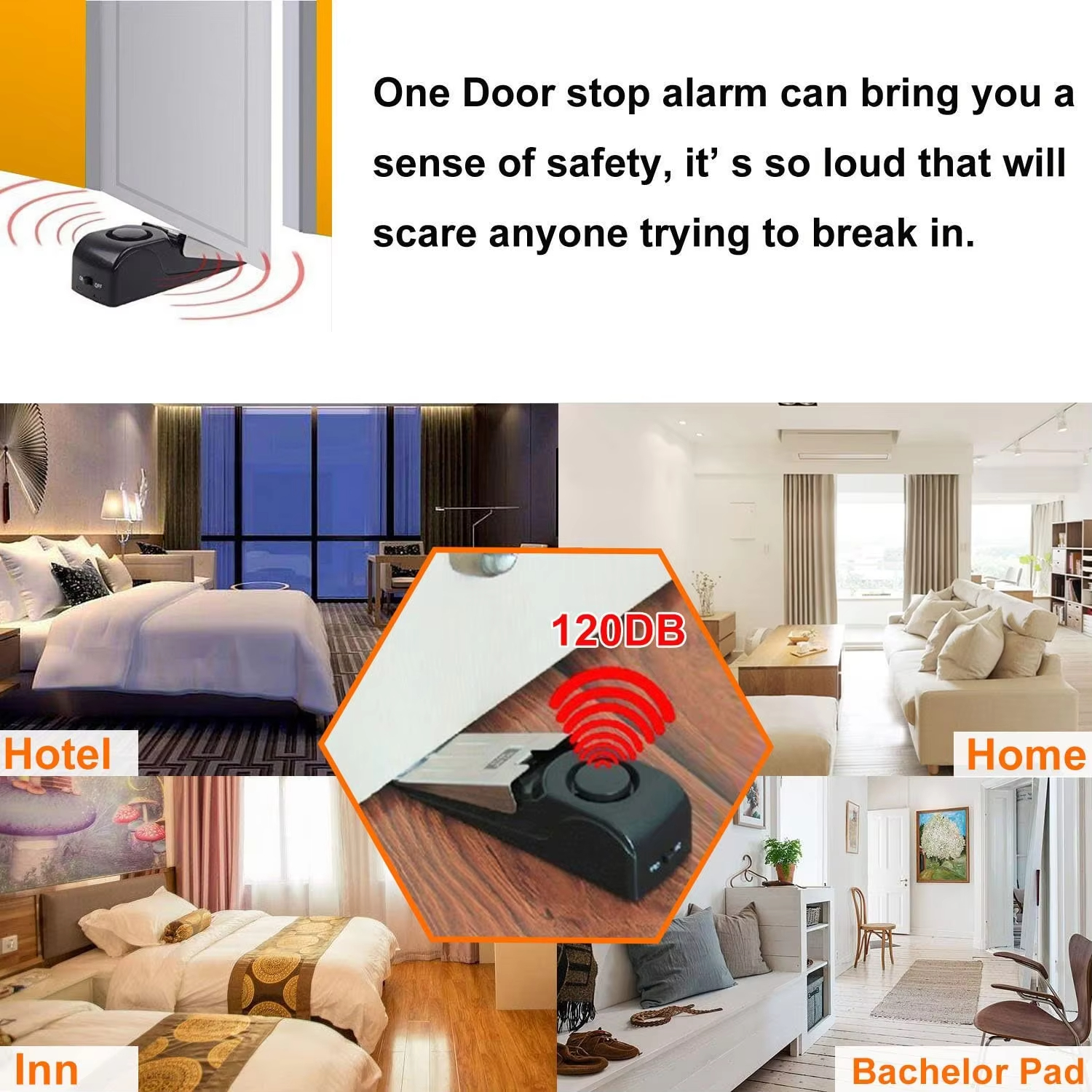 120db Wireless Stainless Steel - огляд і ціна Door Stop Alarm