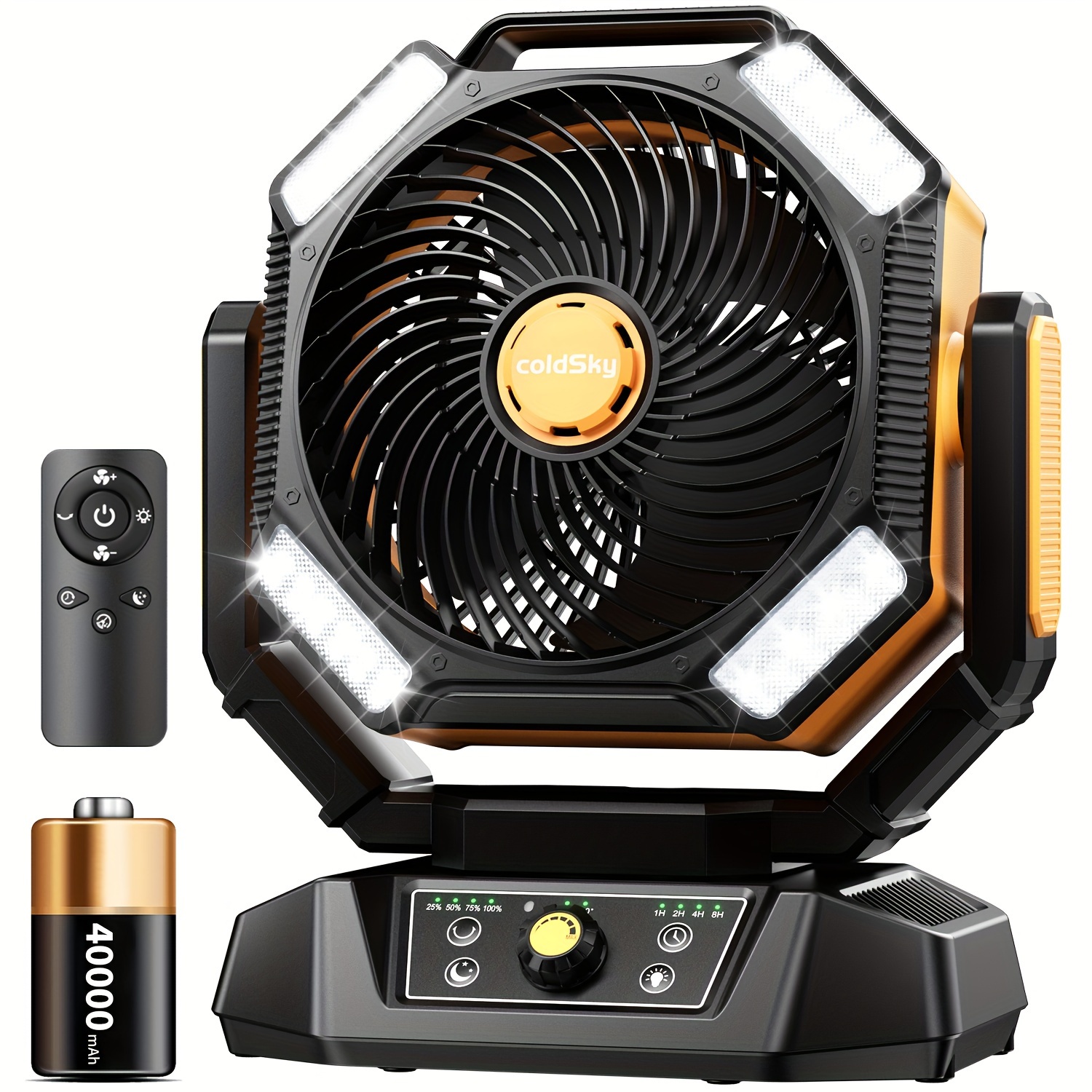 coldSky  Camping Fan, Battery  - огляд і ціна Power Outage Light