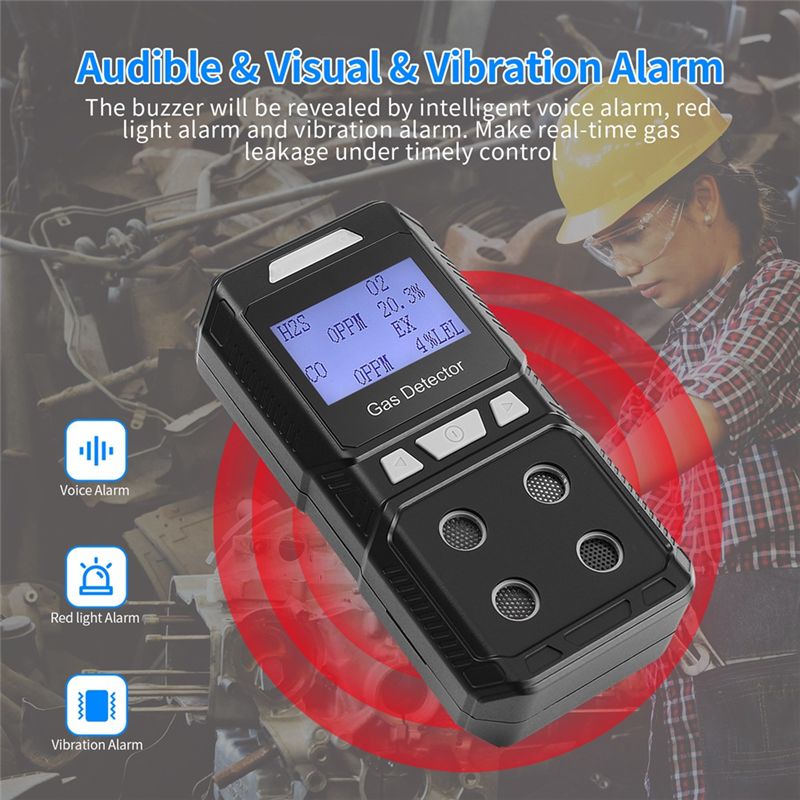 Portable 4 Gas Detector Toxic  - огляд і ціна Co Detector Plug