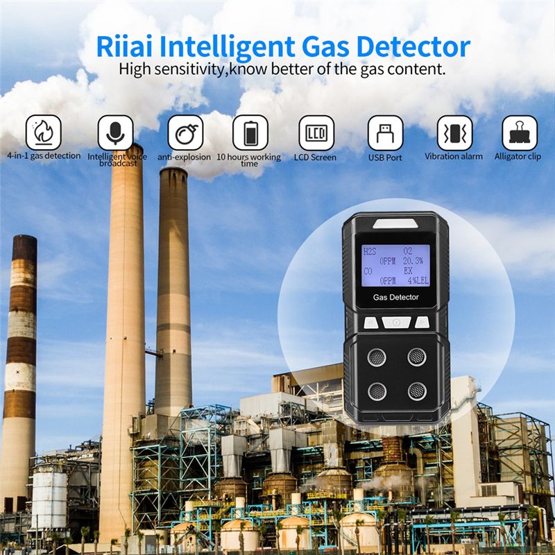 Portable 4 Gas Detector Toxic  - огляд і ціна Co Detector Plug