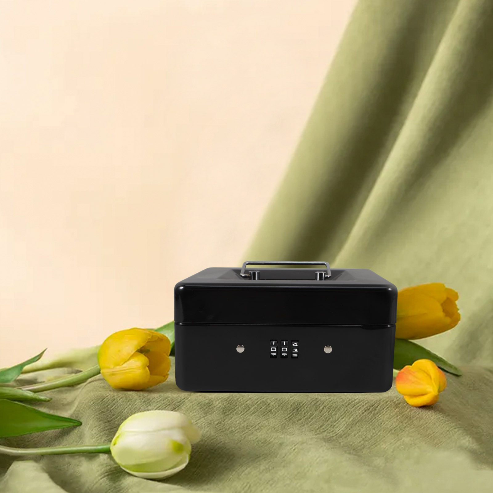 Small Lockable Steel Cash Box  - огляд і ціна Lockbox Key Secure