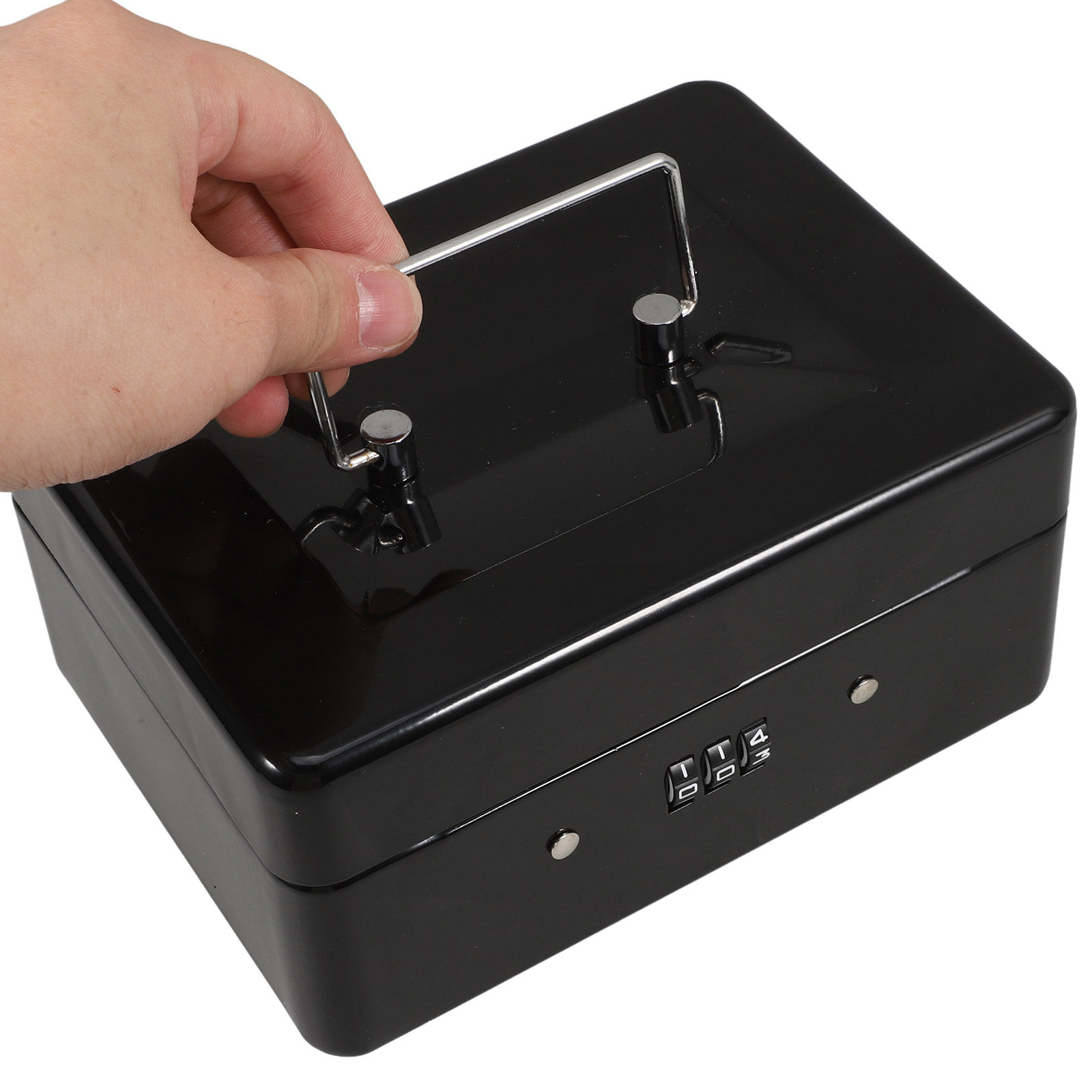 Small Lockable Steel Cash Box  - огляд і ціна Lockbox Key Secure