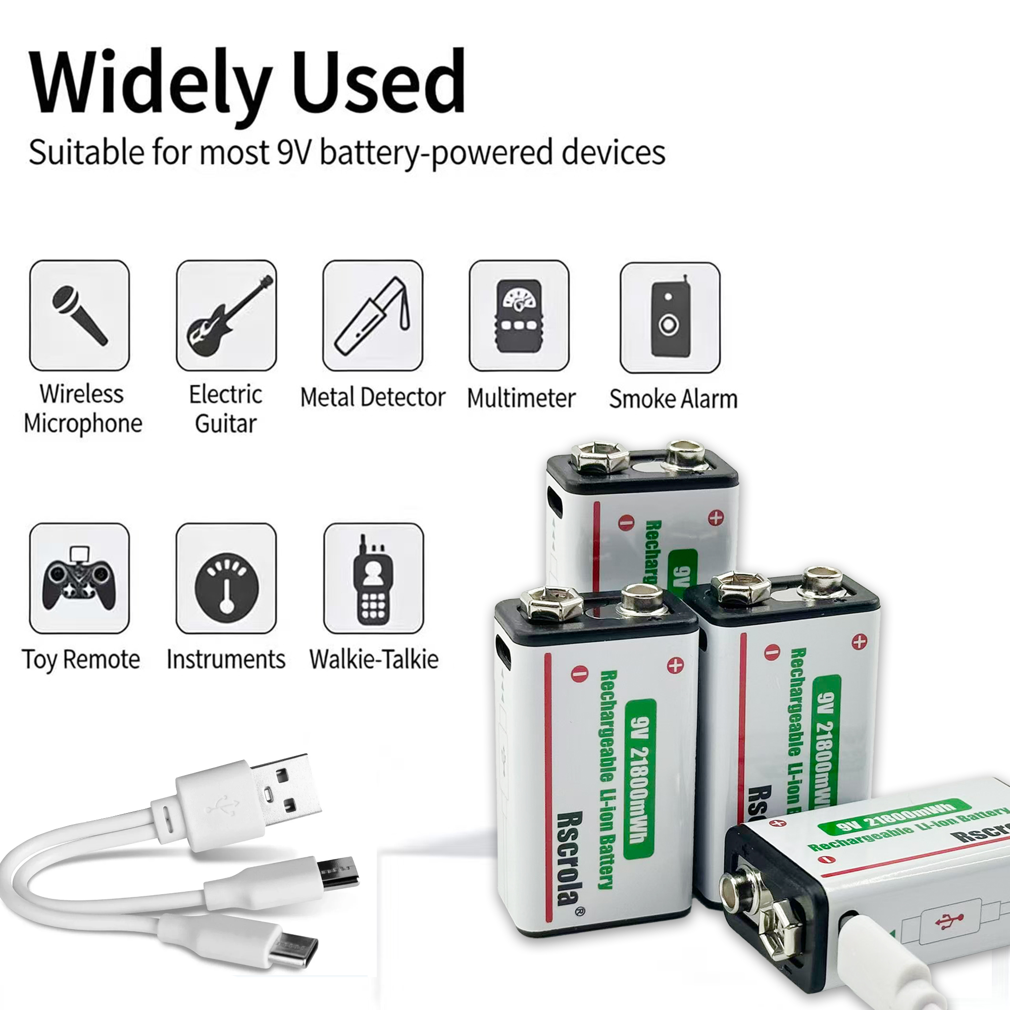 Long-Lasting 9V Lithium ion Re - огляд і ціна Smoke Detector Interconnected