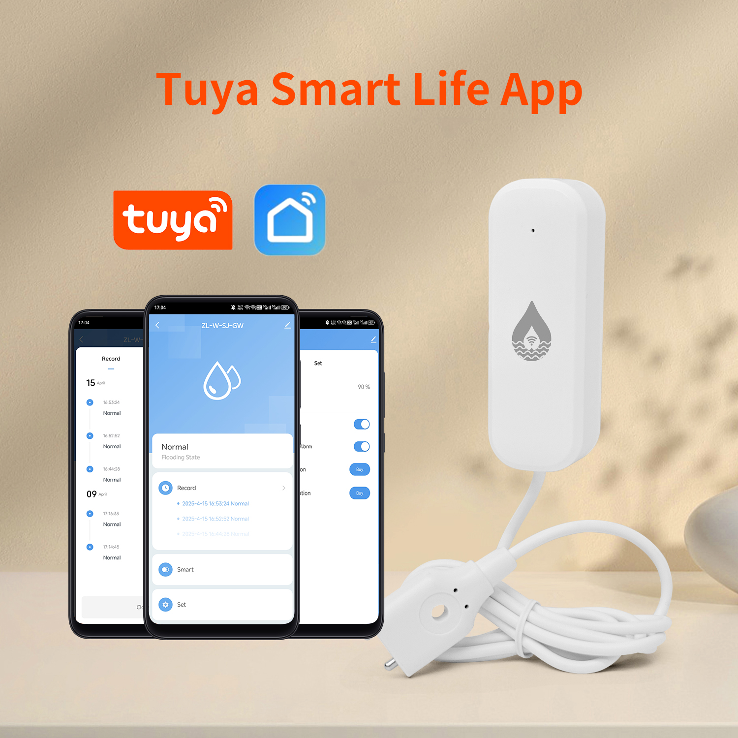 YFK Tuya WiFi Water Leakage Se - огляд і ціна Water Alarm Sensor