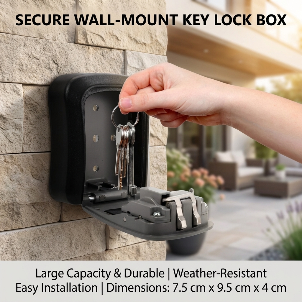 Wall Mount Key Lock Box with 4 - огляд і ціна Lockbox Key Secure