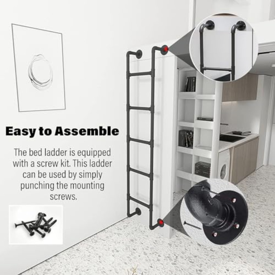 Wall Mounted Metal Step Ladder - огляд і ціна Fire Escape Ladder