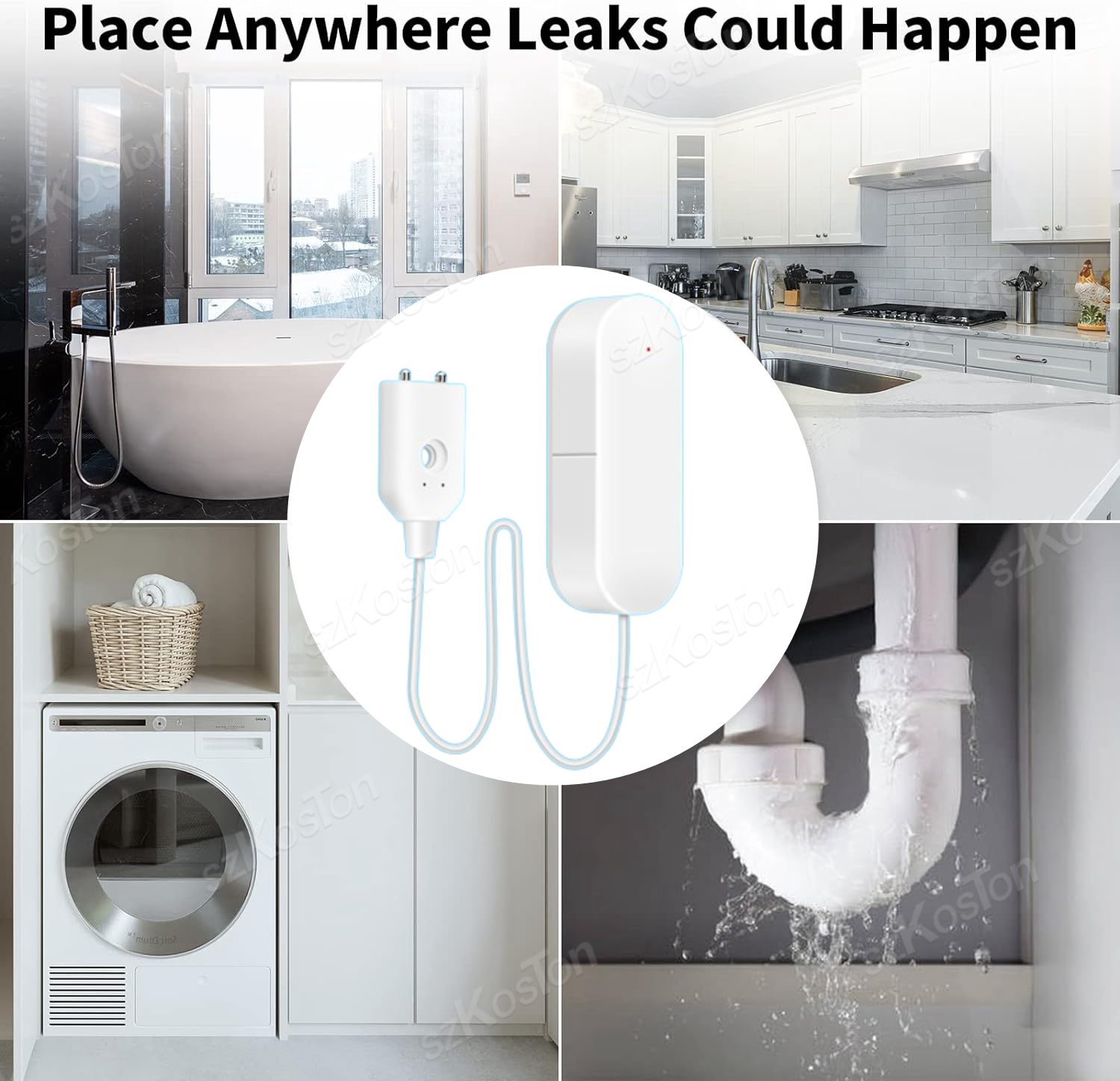 ZigBee 3.0 Water Leakage Senso - огляд і ціна Water Alarm Sensor