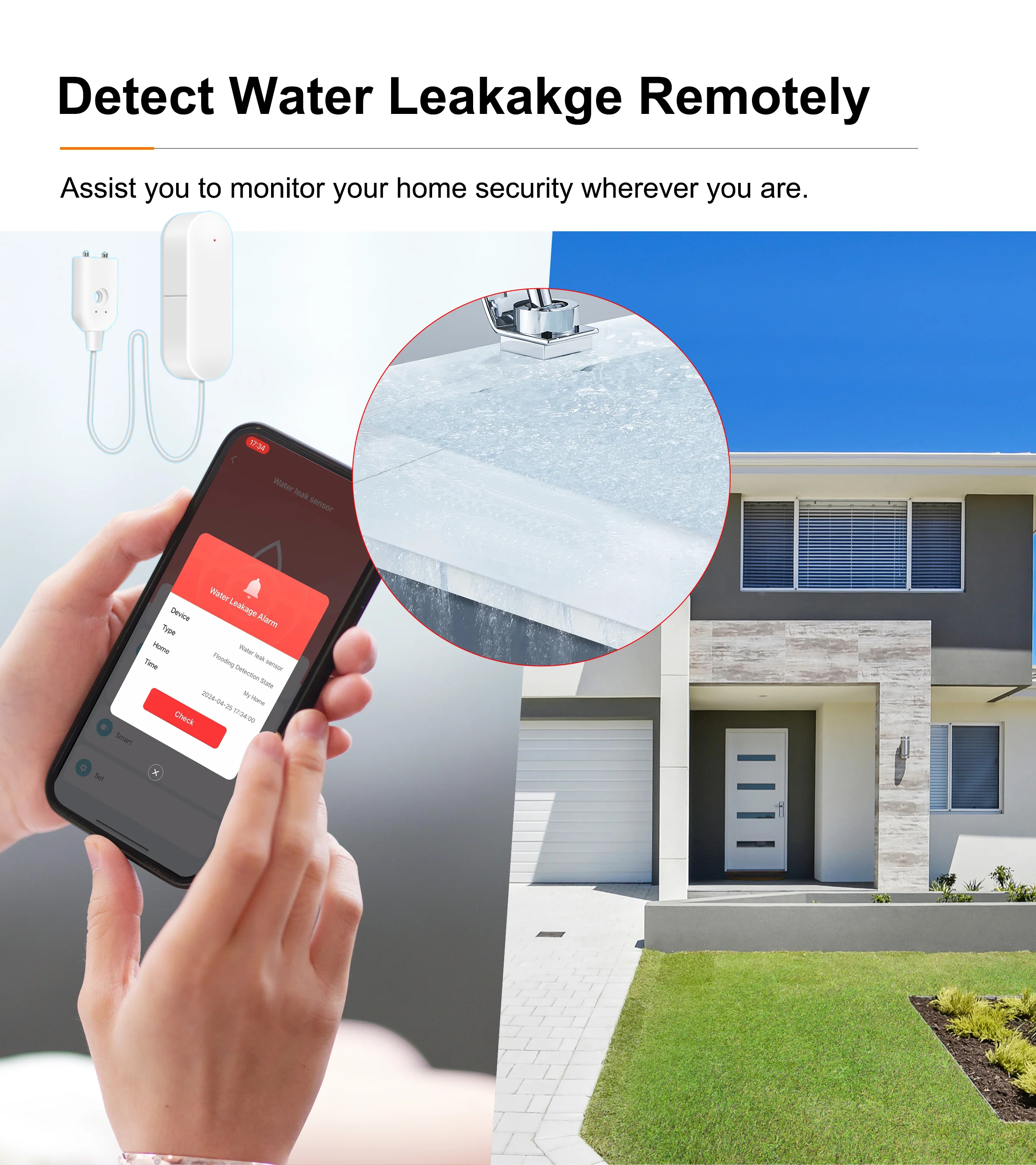 ZigBee 3.0 Water Leakage Senso - огляд і ціна Water Alarm Sensor